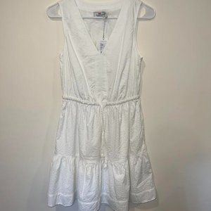 Vineyard Vines White Harbor Seersucker Dress